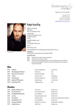 hajo tuschy - Klostermann & Thamm