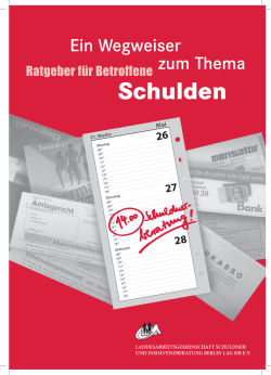 Ein Wegweiser zum Thema Schulden