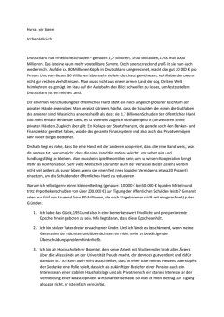 Hurra, wir tilgen Jochen H&ouml;risch Deutschland hat erhebliche