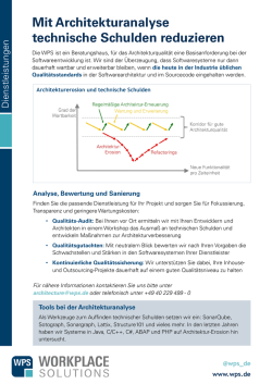 Mit Architekturanalyse technische Schulden reduzieren