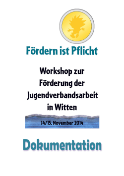 Dokumentation &ldquo;F&ouml;rdern ist Pflicht&rdquo;