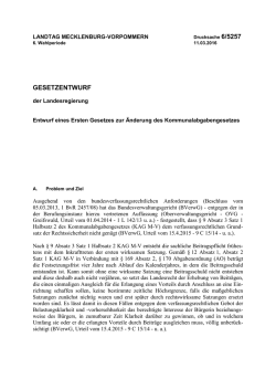 Drucksache 6/5257 - Landtag Mecklenburg Vorpommern