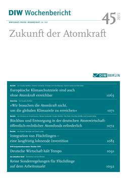 DIW Wochenbericht 45/2015