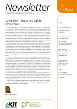 I steal ideas &ndash; that is why I go to conferences