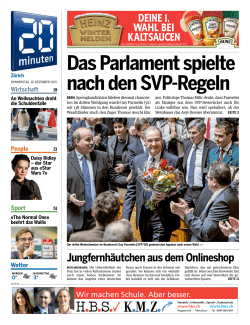 Das Parlament spielte nach den SVP-Regeln