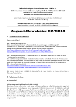 Jugend-Newsletter 02/2016