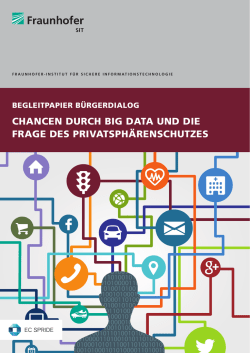 Chancen durch Big Data und die Frage des