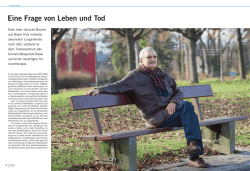 Eine Frage von Leben und Tod