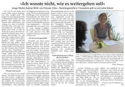 Ich wusste nicht, wie es weitergehen soll