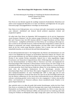 Dominic Samuel Fritz - Pater Berno Stiftung