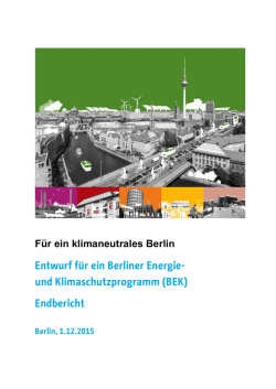 Endbericht zum Berliner Energie