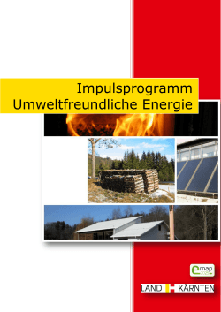 Impulsprogramm Umweltfreundliche Energie