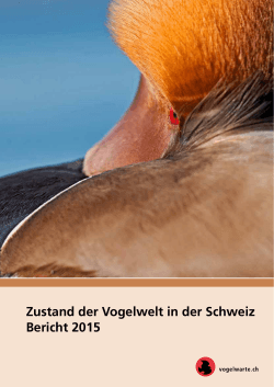 Zustand der Vogelwelt in - Schweizerische Vogelwarte Sempach