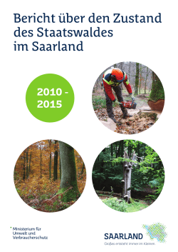 Bericht über den Zustand des Staatswaldes 2010-2015