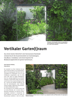 Vertikaler Garten(t)raum