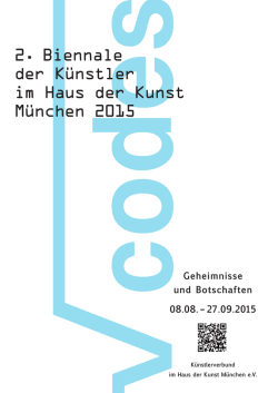 2. Biennale der K&uuml;nstler im Haus der Kunst M&uuml;nchen 2015