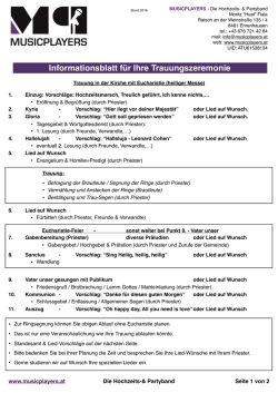 Trauung - MusicPlayers
