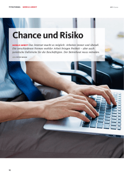 Chance und Risiko - Bund