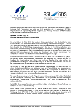 Direktor SPITEX See/Lac Mitglied der Gesch&auml;ftsleitung - RSL-GNS