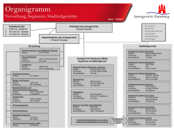 Organigramm des Amtsgerichts Hamburg