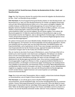 Interview mit Prof. Harald Herrmann, Direktor des Bundesinstituts f&uuml;r