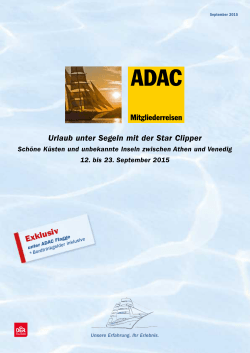 Urlaub unter Segeln mit der Star Clipper - ADAC