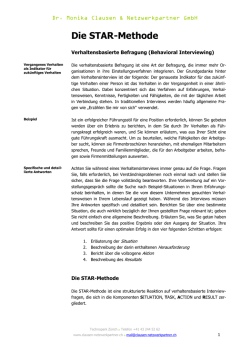 Die STAR-Methode - Dr. Monika Clausen und Netzwerkpartner
