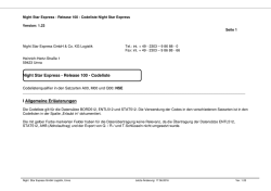 Codeliste_NSE Ver 1.23 - Night Star Express GmbH Logistik