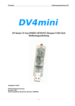 ist die, Bedienungsanleitung_DV4mini-V1_6 - ham