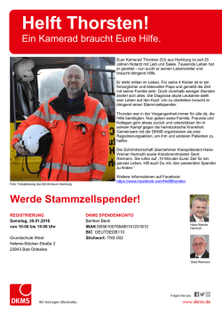 Helft Thorsten! - ASB RV Stormarn