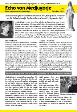 Echo von Medjugorje