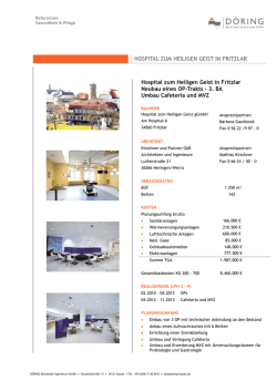 HOSPITAL ZUM HEILIGEN GEIST IN FRITZLAR Hospital zum