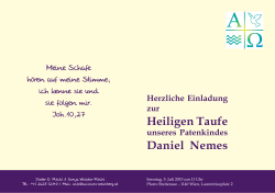Heiligen Taufe Daniel Nemes