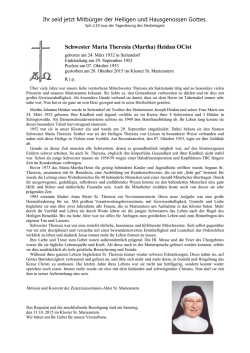 Ihr seid jetzt Mitb&uuml;rger der Heiligen und Hausgenossen Gottes