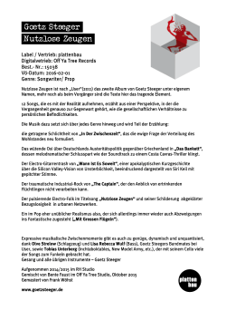 Nutzlose Zeugen Goetz St eeger Nutzlose Zeugen Goetz St