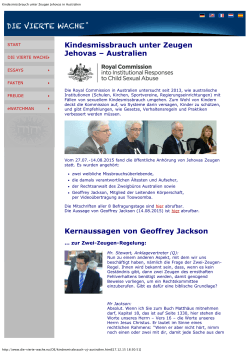 Kindesmissbrauch unter Zeugen Jehovas in Australien
