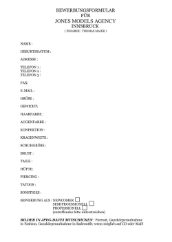 JONES MODELS AGENCY