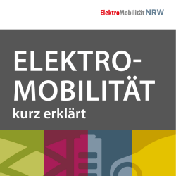 Bürgerbroschüre "Elektromobilität - kurz erklärt"