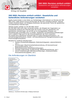 ISO 9001 Revision einfach erkl&auml;rt ISO 9001
