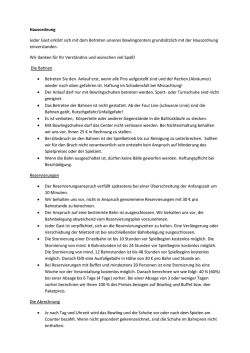 Hausordnung Jeder Gast erkl&auml;rt sich mit dem Betreten unseres