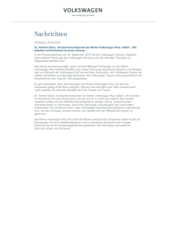 Dr. Herbert Diess, Vorstandsvorsitzender der