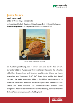 Jutta Duschl - Universität Salzburg