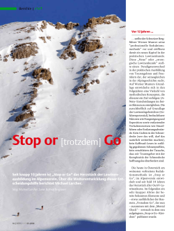 Stop or [trotzdem] Go - Österreichischer Alpenverein