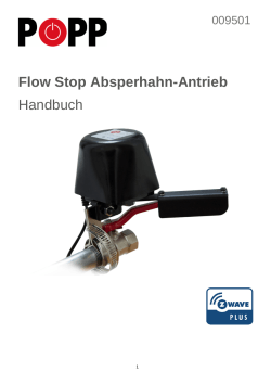 Flow-Stop Absperrhahn-Motor