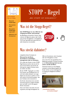 STOPP - Regel - Gemeinschaftsgrundschule Norbertusschule