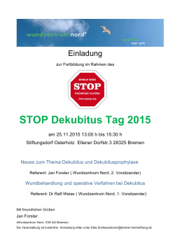 STOP Dekubitus Tag 2015