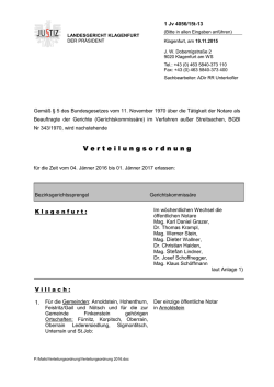 Verteilungsordnung K&auml;rnten 2016