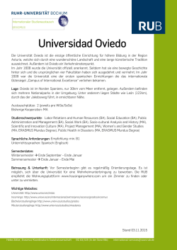 Die Universität Oviedo ist die einzige öffentliche Einrichtung für
