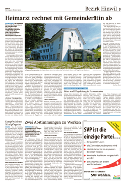 SVP ist die einzige Partei…
