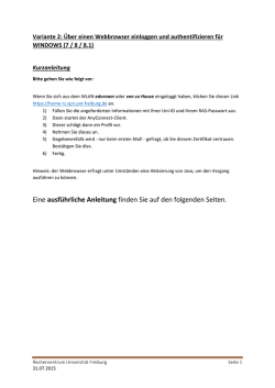 Eine ausf&uuml;hrliche Anleitung finden Sie auf den folgenden Seiten.